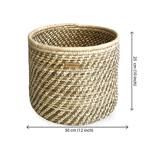 Coastal grass & Palm Leaf Multipurpose Basket/Planter Nobbys