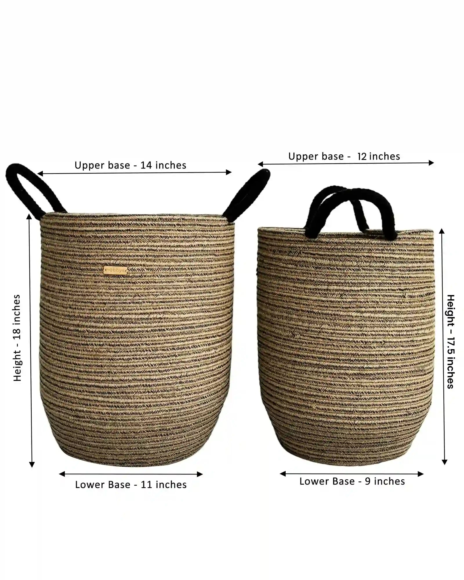 Dusky walnut Basket set of 2 at just Rs 3999