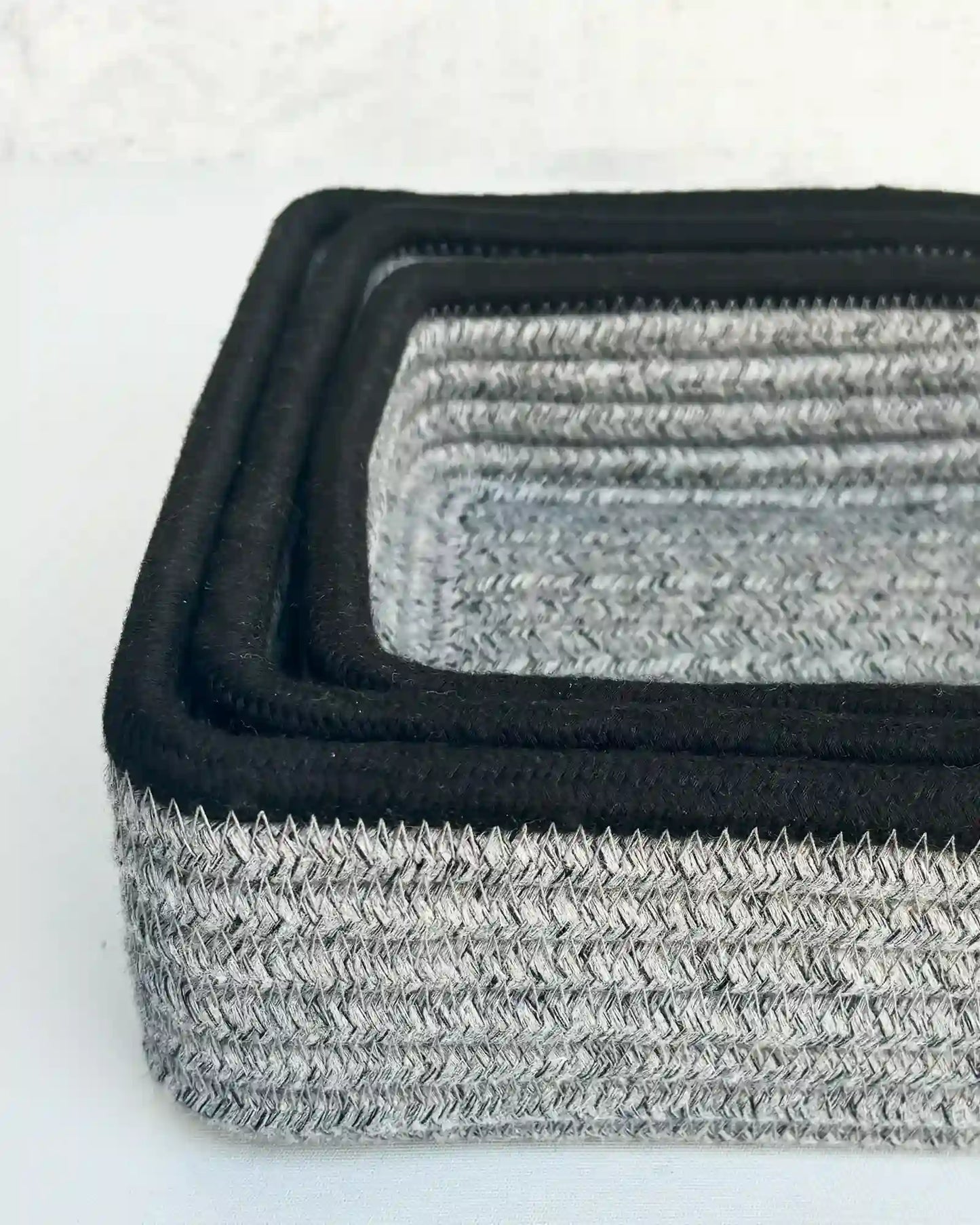 Silver Grey Storage Baskets (Set of 3)