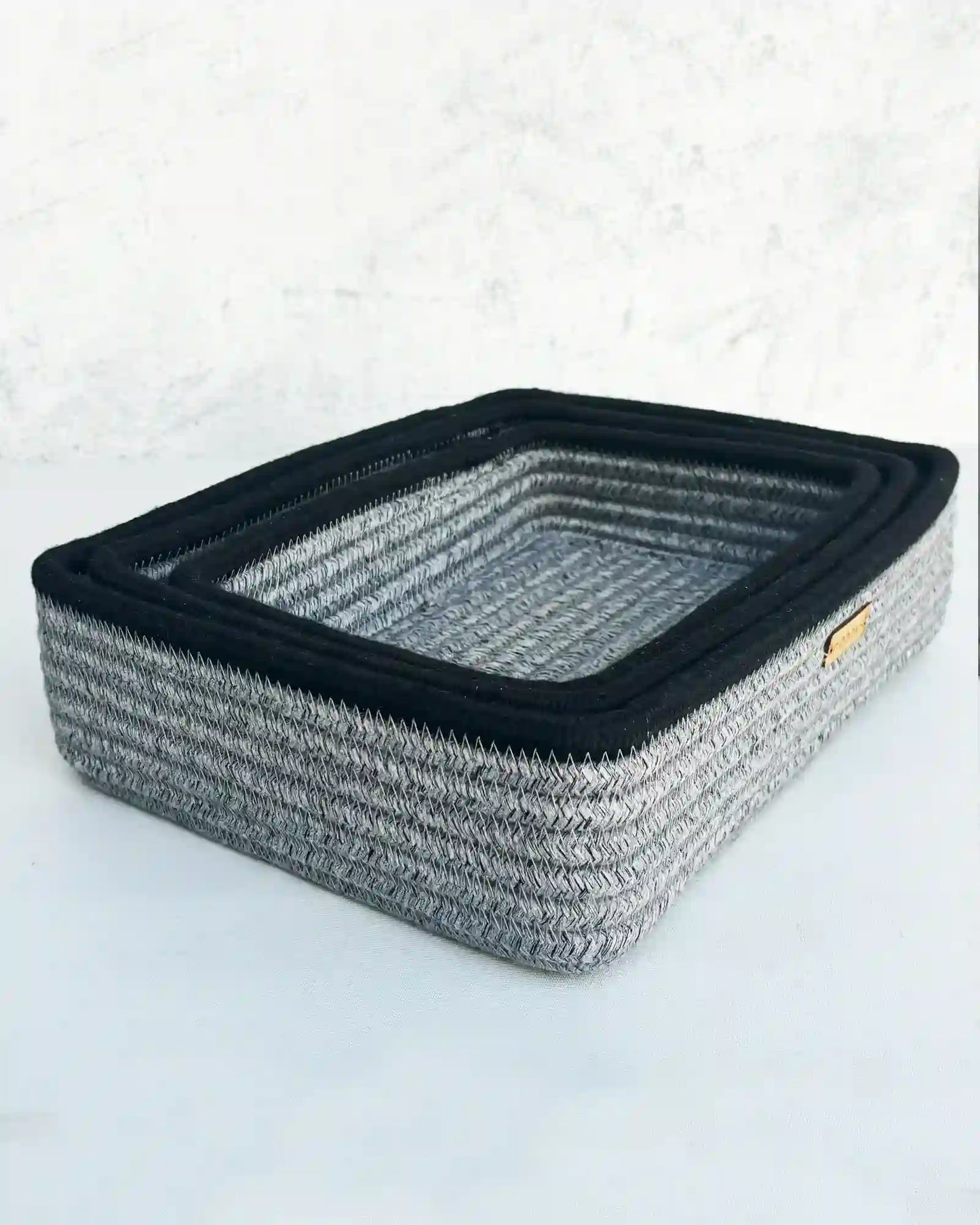 Silver Grey Storage Baskets (Set of 3)