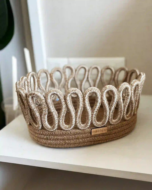 Petal loop storage basket and gift basket