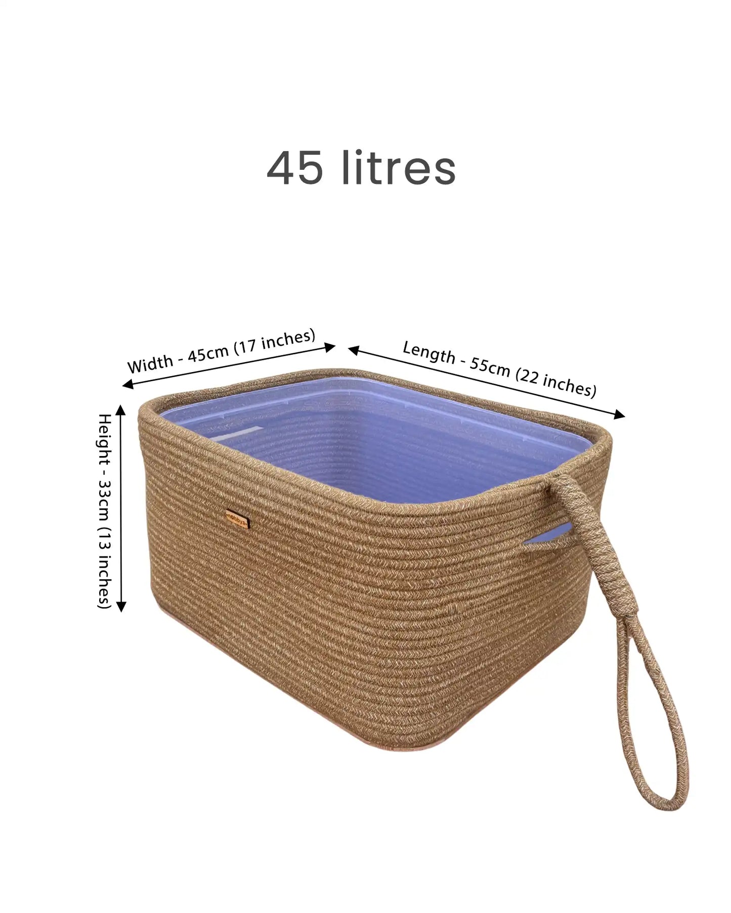 Wet Clothes Trolley with Wheels - 45 litres