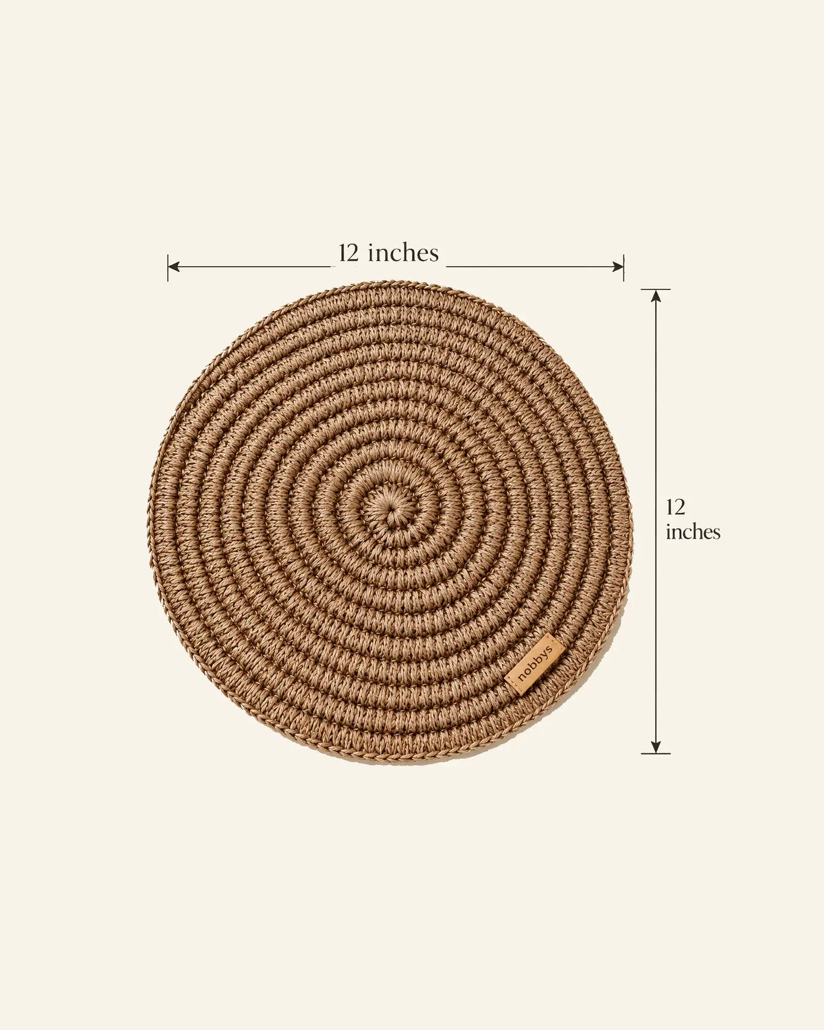 Handcrafted Jute Crochet Placemat (Pack of 3)