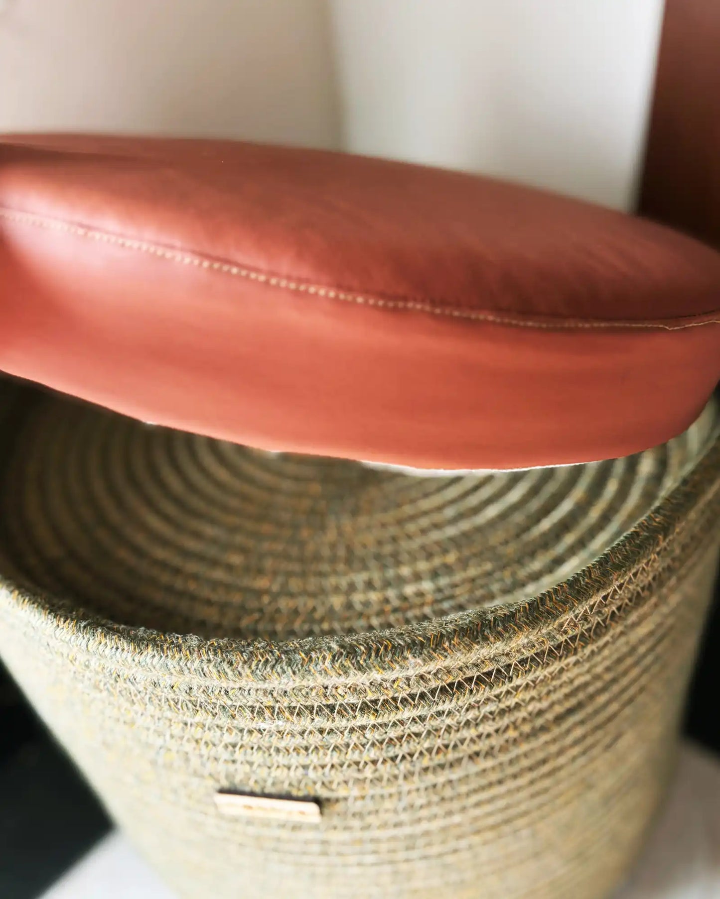 Olive Luxe Pouf