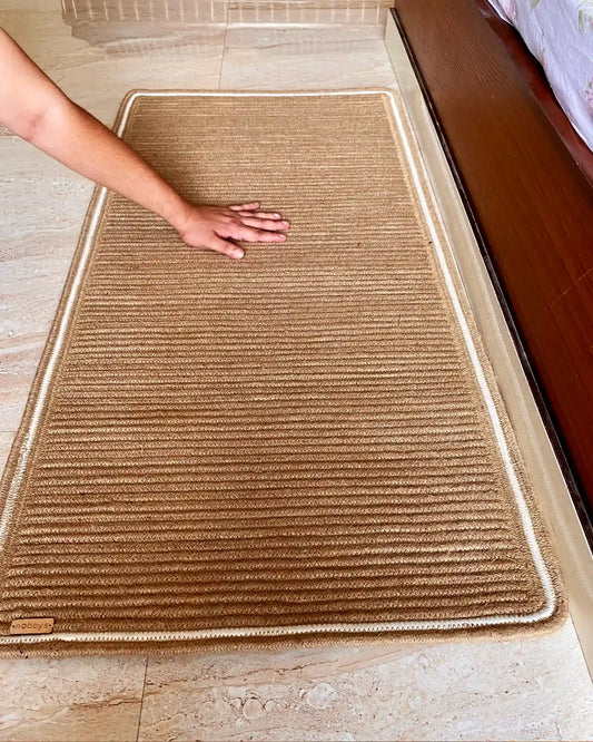 Earthy Brown Bedside Carpet (2ft x 5ft)