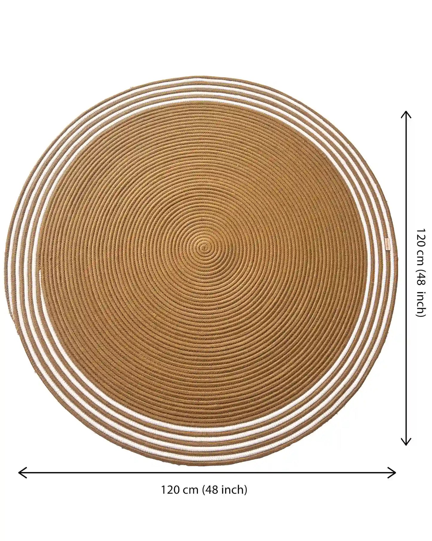 Jute Natural Round Rug (4 Feet- 120 cm)