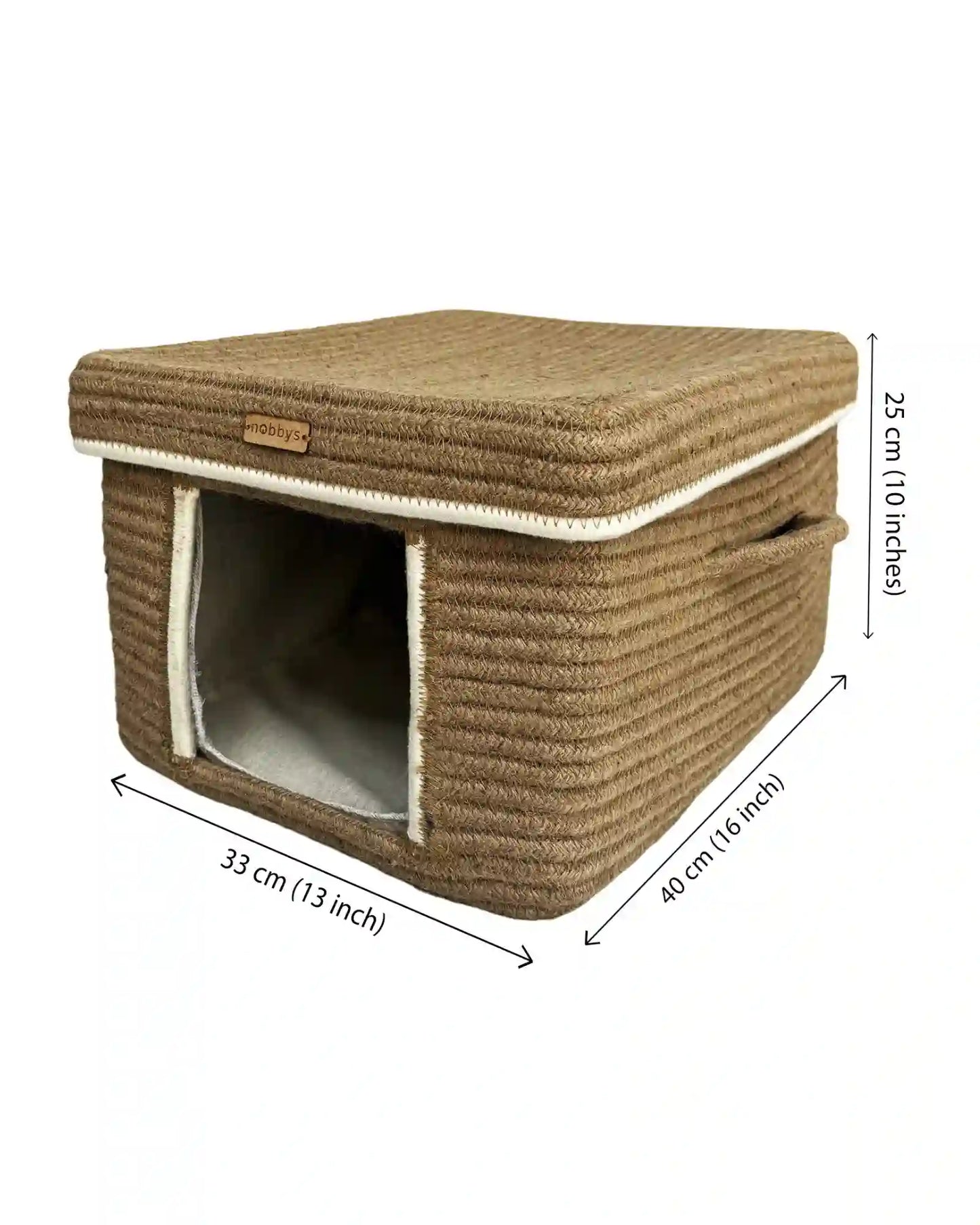 Jute Natural Wardrobe Organizer with Lid