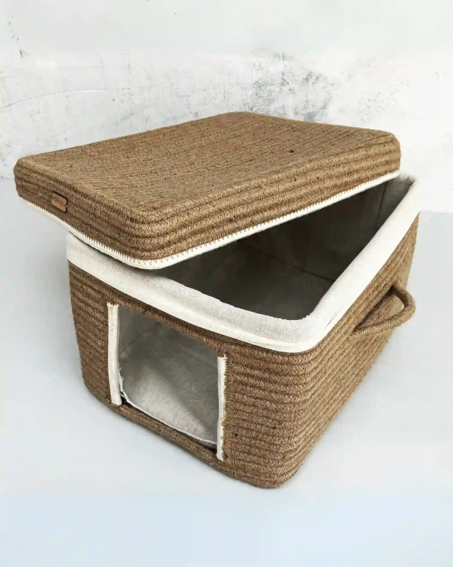 Jute Natural Wardrobe Organizer with Lid