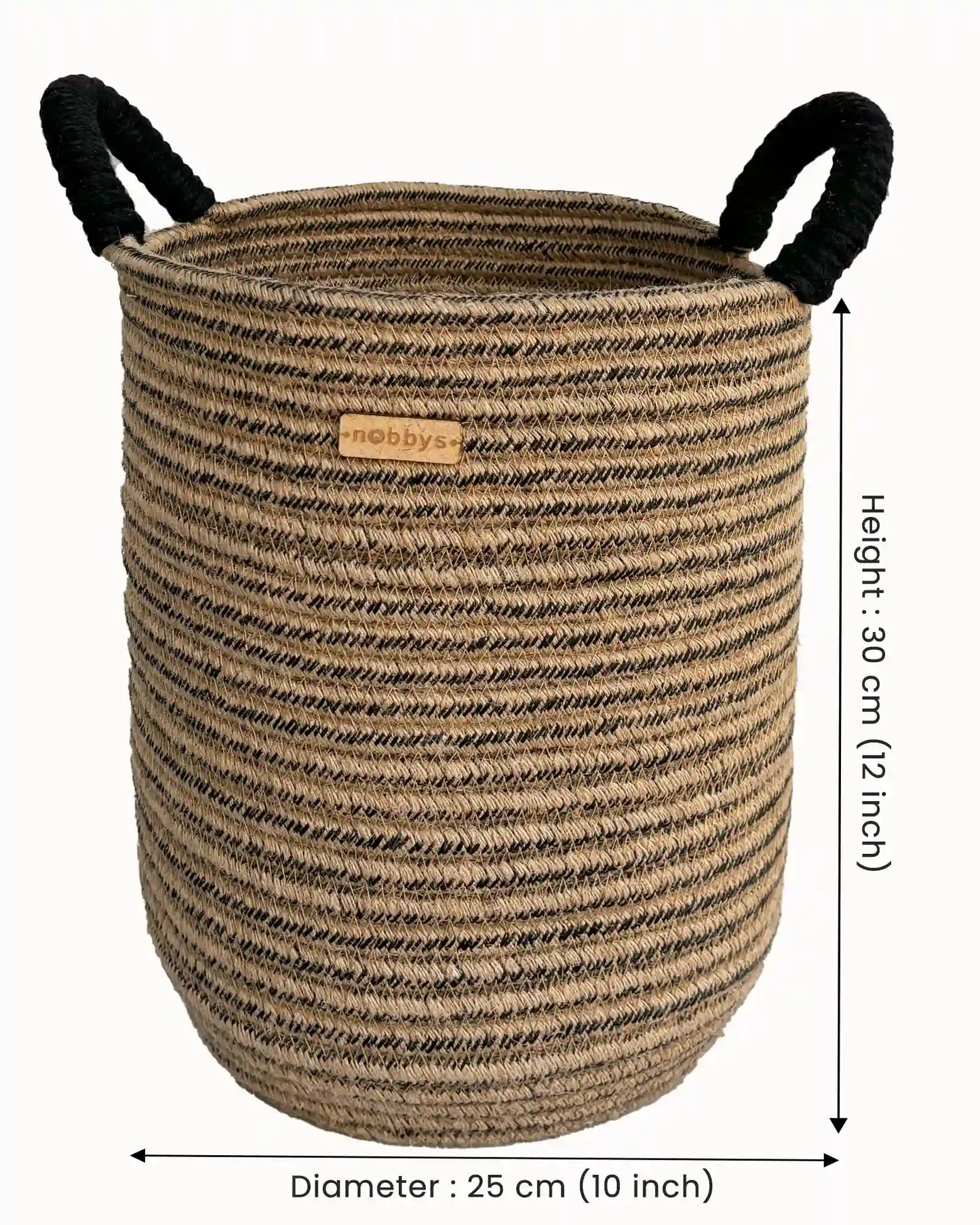 Dusky Walnut Multipurpose Basket (10inch dia x 12 inch height)