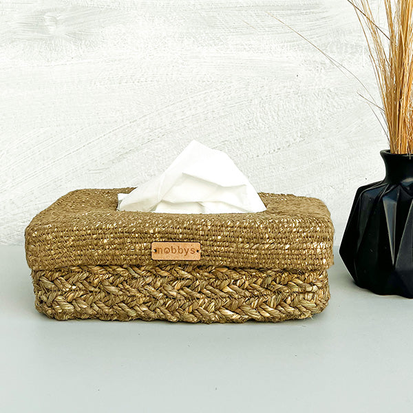 Seagrass tissue box clearance cover