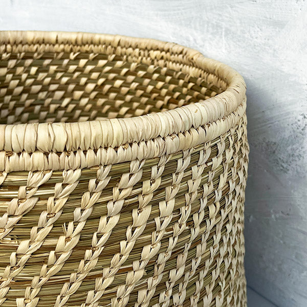 Coastal grass & Palm Leaf Multipurpose Basket/Planter Nobbys