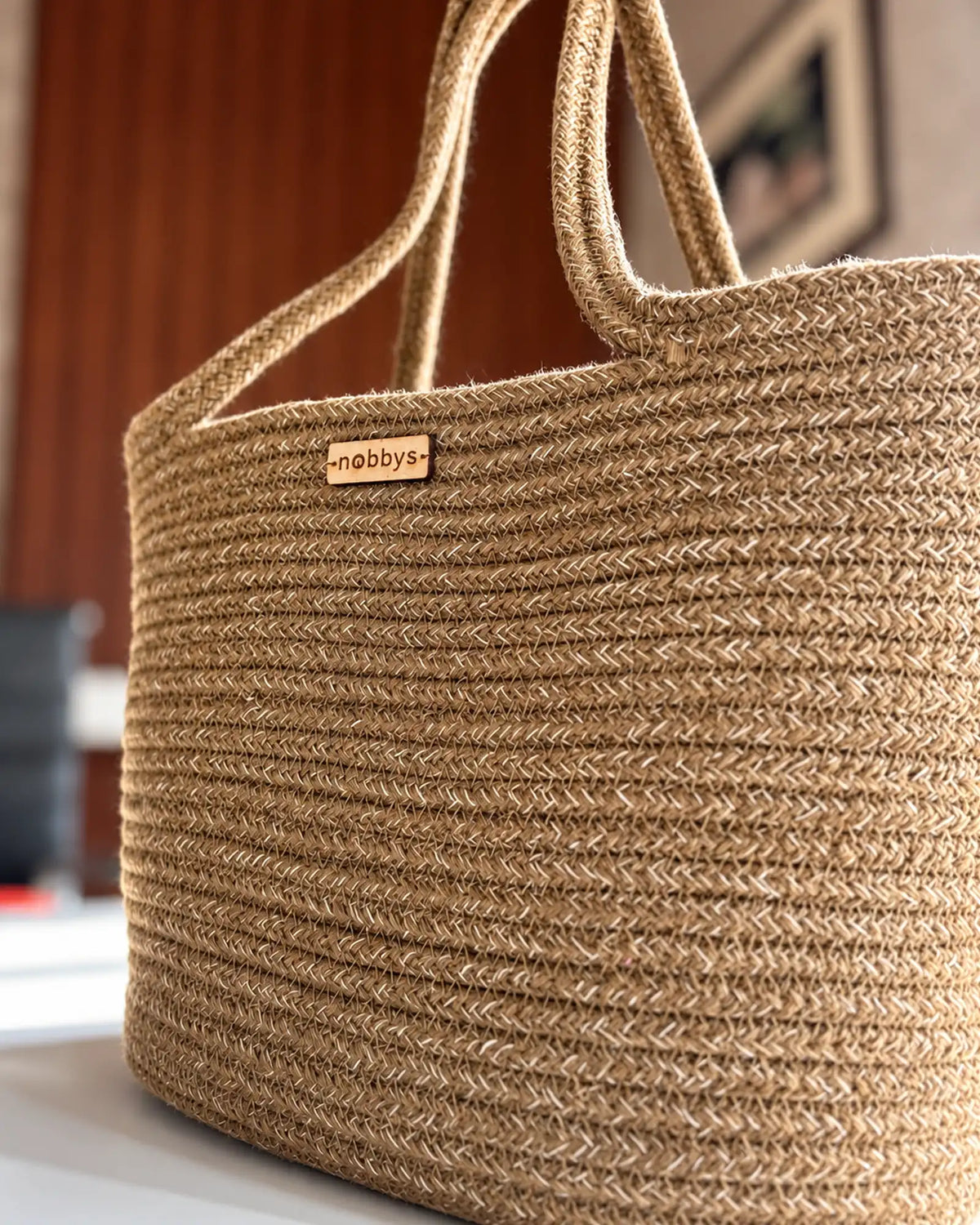 Earthy Woven Roots Lunch Bag