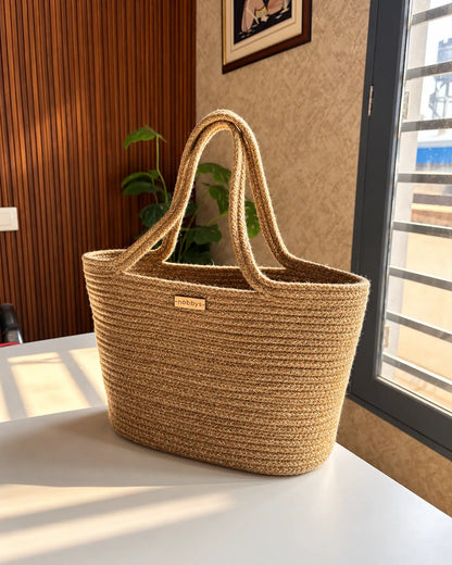 Earthy Woven Roots Lunch Bag