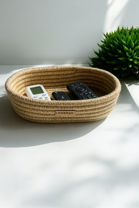 Special Gift- Ivory Luxe Bread Remote Multipurpose Basket