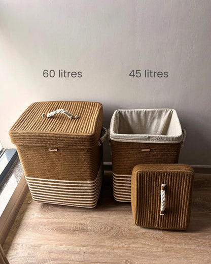 laundry basket with wheels - set of 2