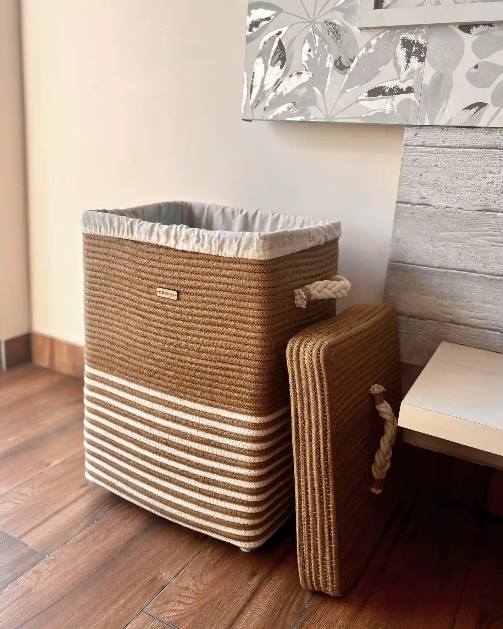 beautiful, gorgeous Rectangular Laundry Basket with Lid from Nobbys