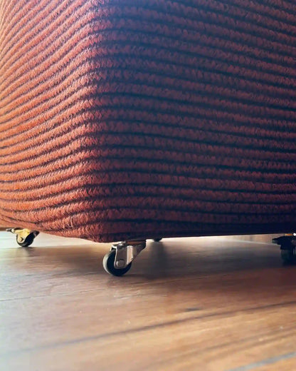 Laundry Basket wheels to glide the basket smoothly