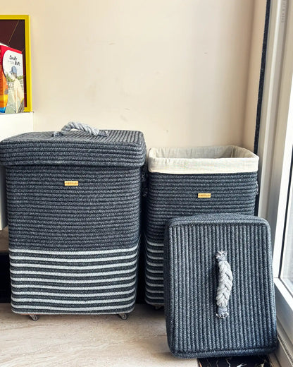 Laundry basket in two sizes - 60 litres and 45 litres