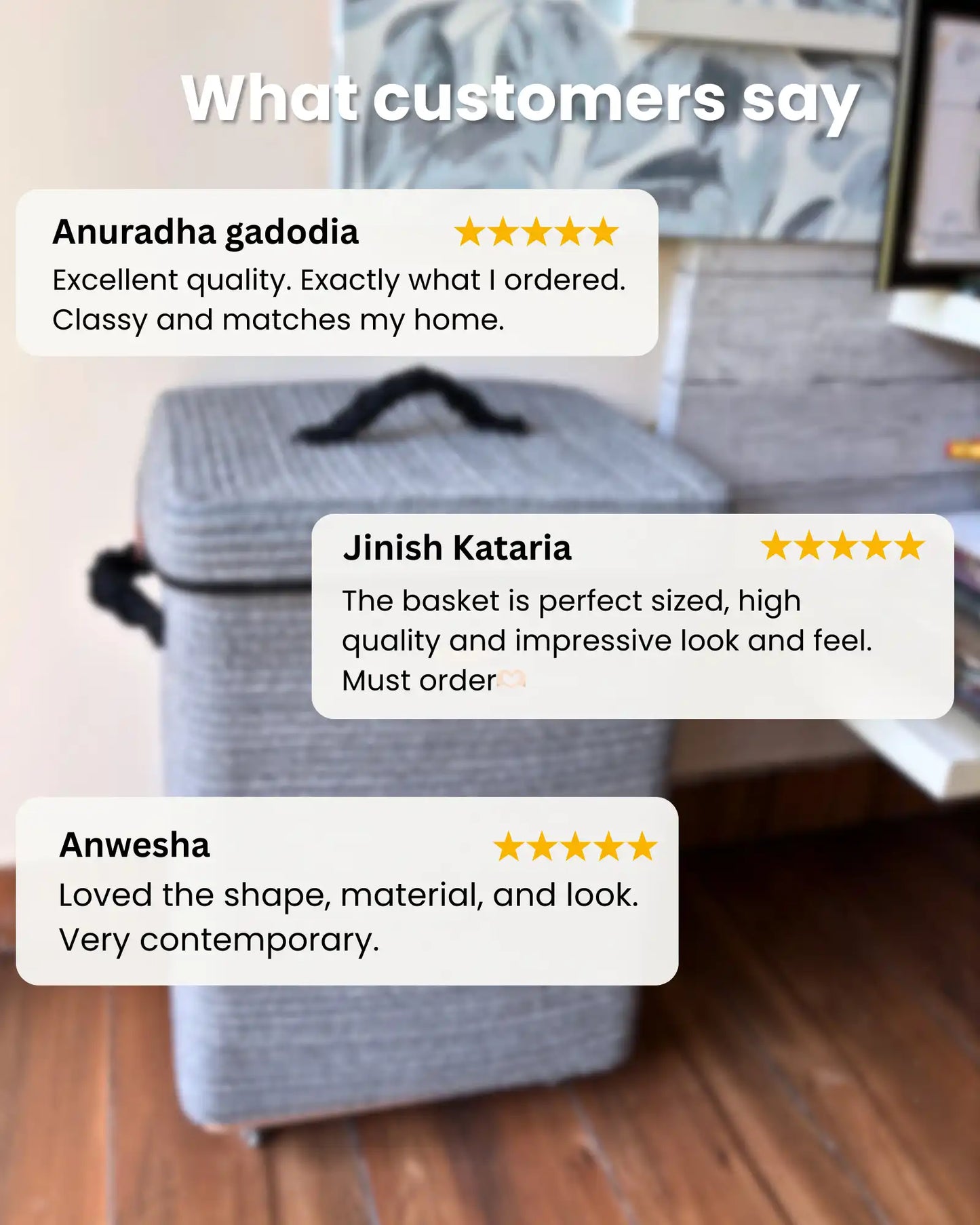 👑 Elite - Silver Grey Rectangular Laundry Basket with Wheels and Lid