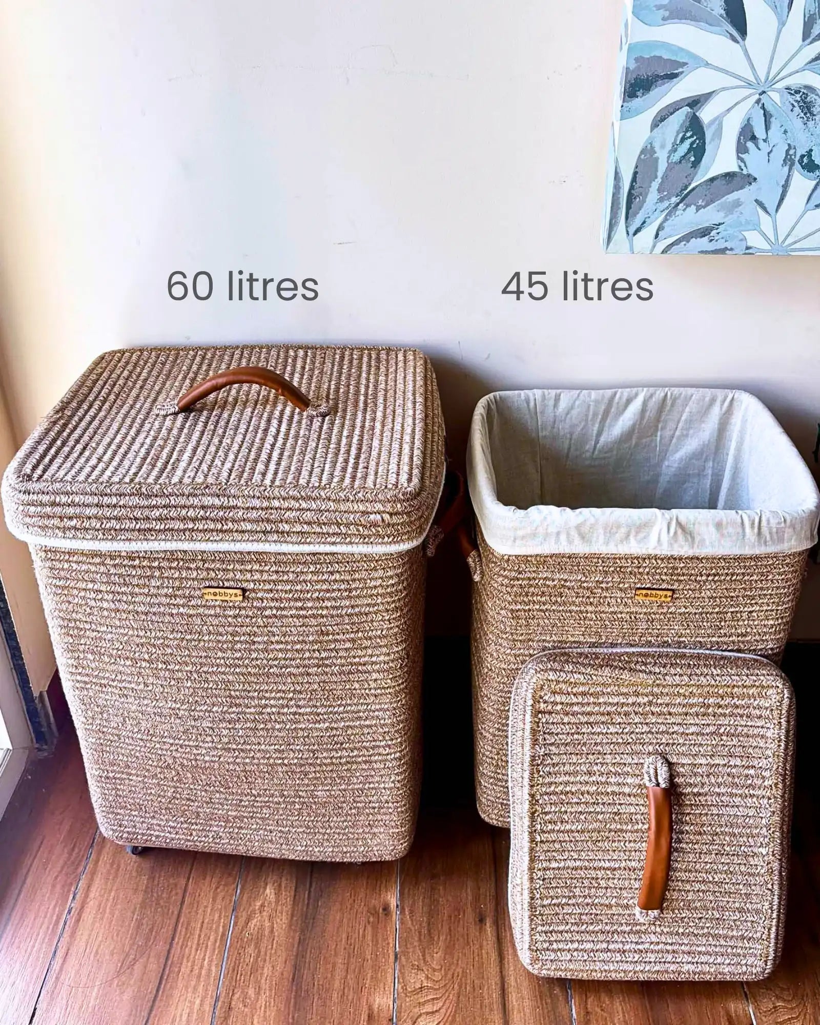 laundry basket combo set 100 litres