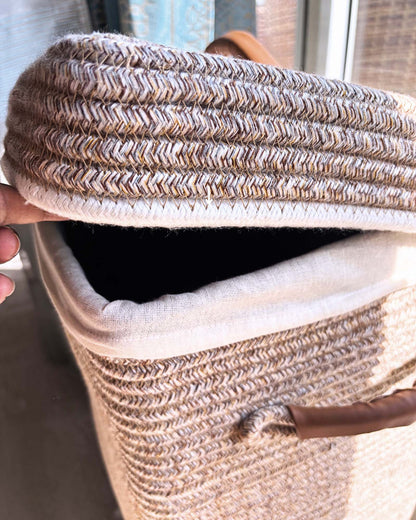ivory laundry basket with wheels